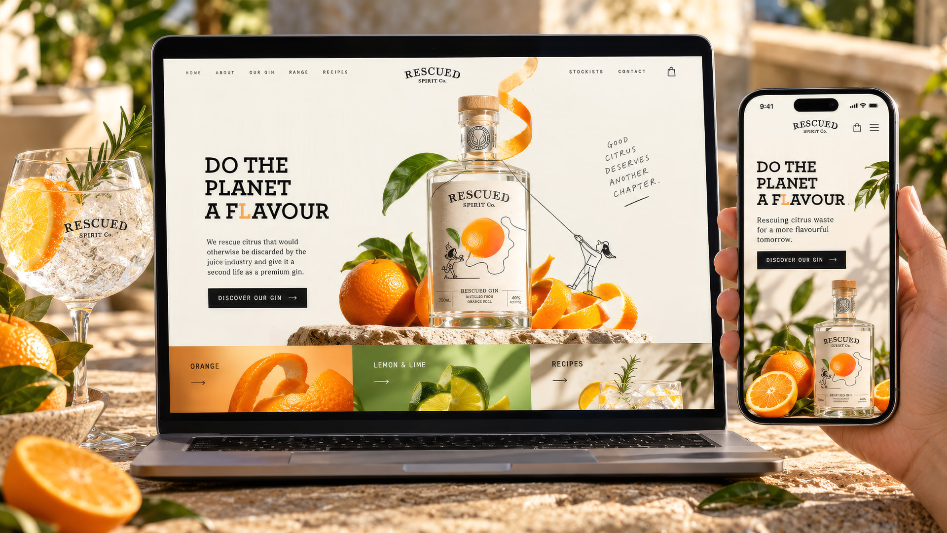 Rescued Spirit website presentation